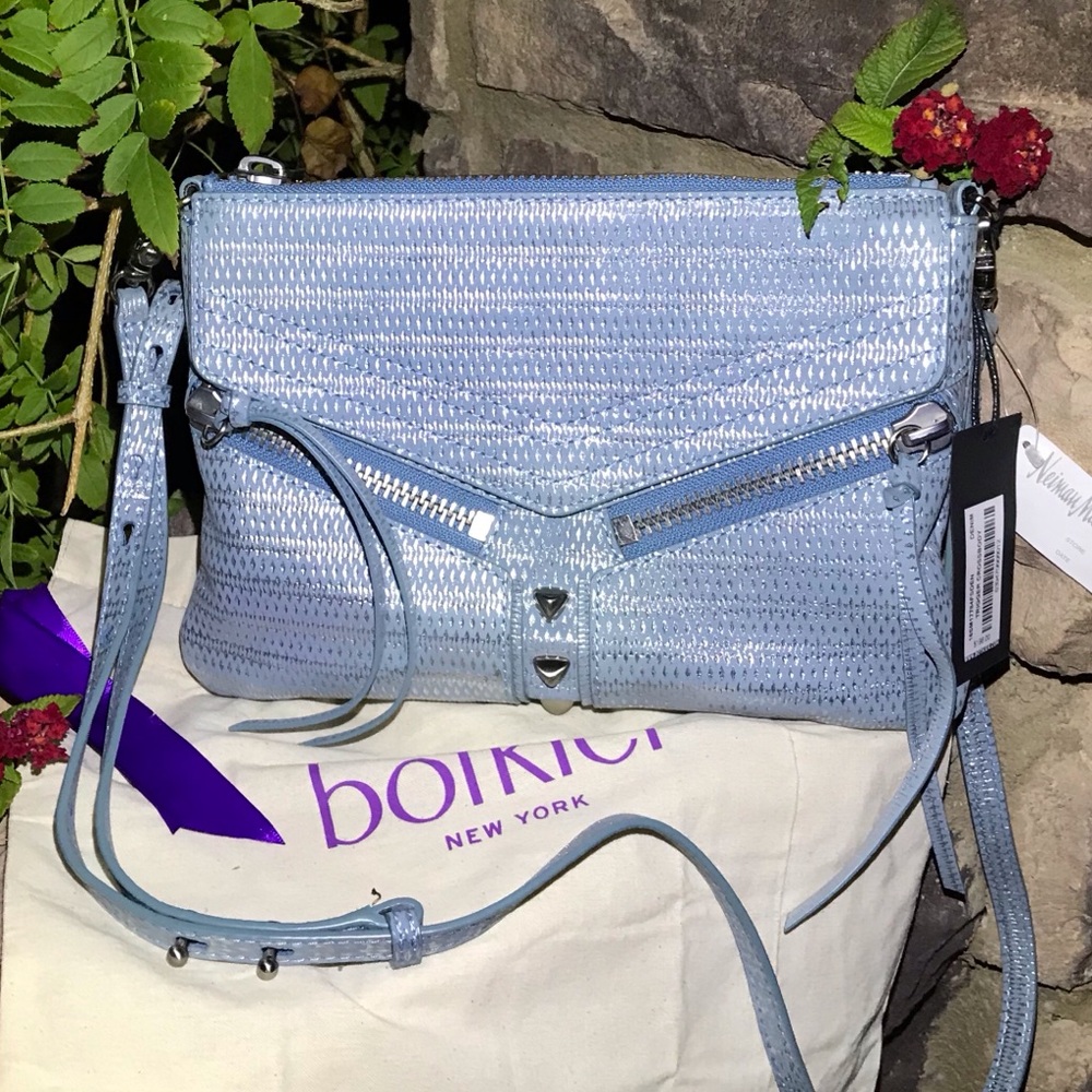 Botkier New York Blue Suede Crossbody - Picture 3 of 8
